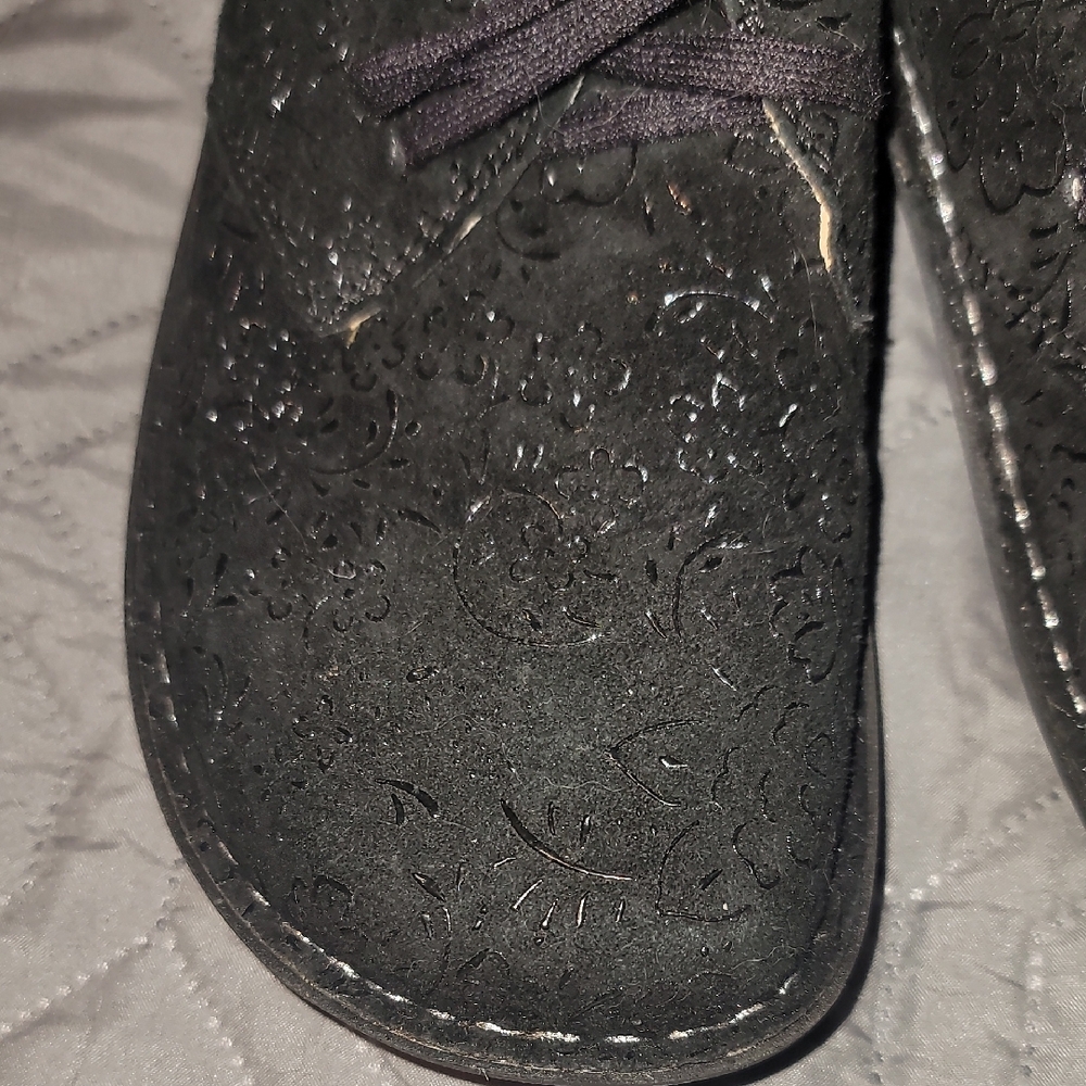 Alegria Black Lace-Up Shoes - Picture 4 of 9